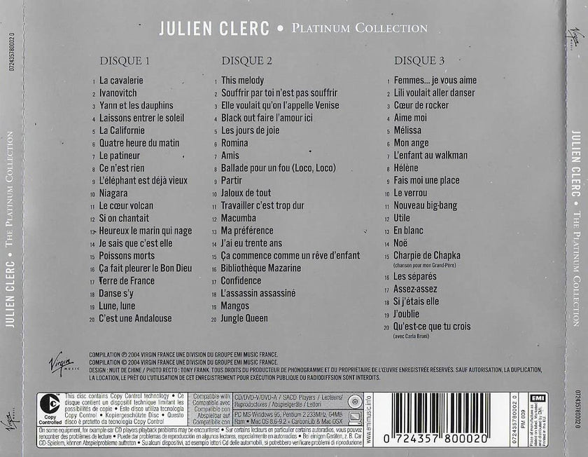 Platinum Collection - Julien Clerc