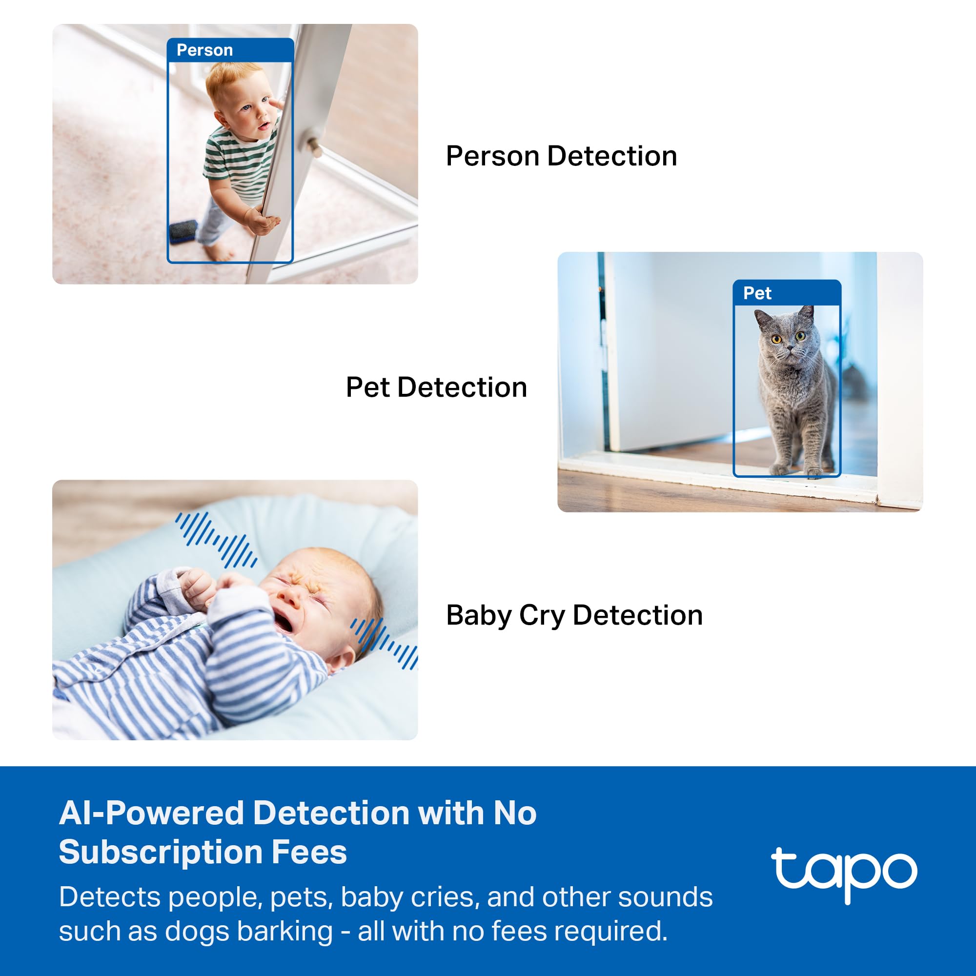 Tapo 3K 5MP Pan/Tilt Security WiFi Camera, Baby & Pet Camera, 360° Motion Tracking, 2-Way Audio, 40Ft. Night Vision, Cloud & Local Storage (Up to 512 GB), Works w/Alexa & Google (Tapo C230) 🍁 All In One Marketplace Canada