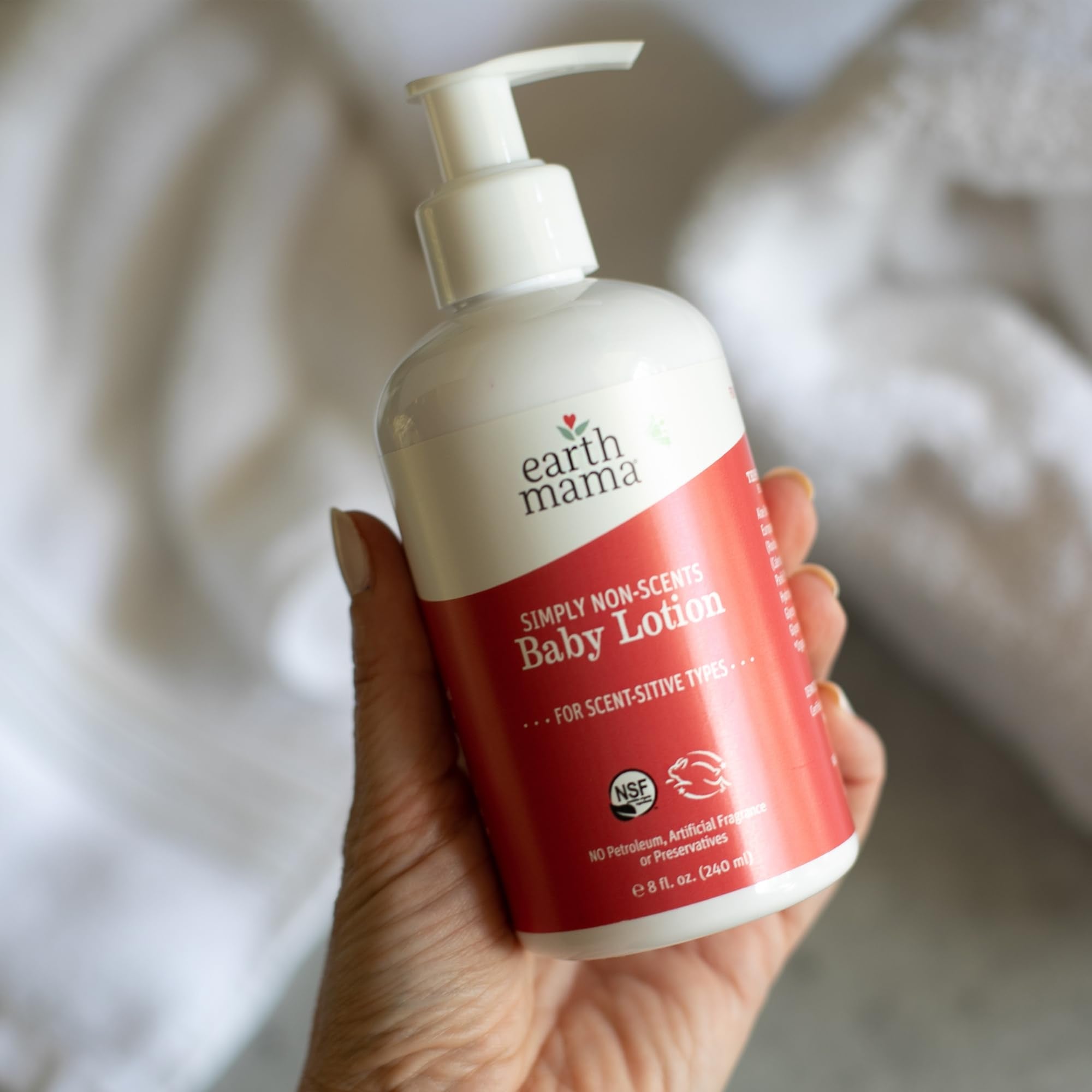 Earth Mama - Simply Non-Scents Baby Lotion for Dry Skin - 240 ml 🍁 All In One Marketplace Canada