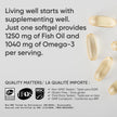 Sports Research Triple Strength Omega 3 Fish Oil - Burpless Fish Oil Supplement w/EPA & DHA Fatty Acids from Wild Alaskan Pollock - Heart, Brain & Immune Support for Men & Women - 1250 mg, 90 ct 🍁 All In One Marketplace Canada