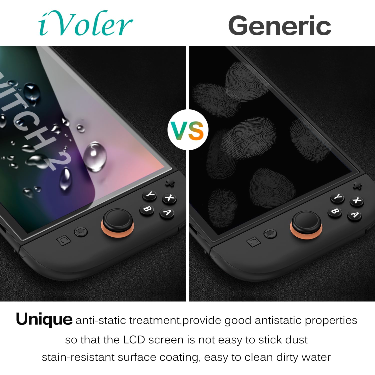 ivoler 4-Pack Screen Protector Tempered Glass for Nintendo Switch 2 Model 2025 with [Alignment Frame] Accessories Transparent HD Clear Anti-Scratch Screen Protector for Nintendo Switch 2, 7.9-Inch 🍁 All In One Marketplace Canada