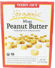 Trader Joe's Organic Mini Peanut Butter Sandwich Crackers, 213g