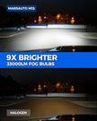 Marsauto H11 H9 H8 LED Headlight Bulbs, 900% Super Bright, Real 1:1 Design LED Bulbs, 6000K Cool White Halogen Replacement, 3 Mins Plug and Play, IP68, Pack of 2 🍁 All In One Marketplace Canada