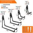Garage Hooks Heavy Duty Utility Steel with Anti-Slip Coating Wall Mount Storage Organizer for Hanging Power and Garden Tools, Ladders, Hose, Bikes, Ropes, Bulk Items, and More (12 Pack Orange) 🍁 All In One Marketplace Canada