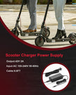 42V 2A Electric Scooter Charger for GOTRAX GXL V2,G2,G3,G4,Hiboy S2 Pro,Jetson Bolt/Bolt Pro/Adventure/Metro/Journey/LX10/ J5/J8 Bikes 🍁 All In One Marketplace Canada