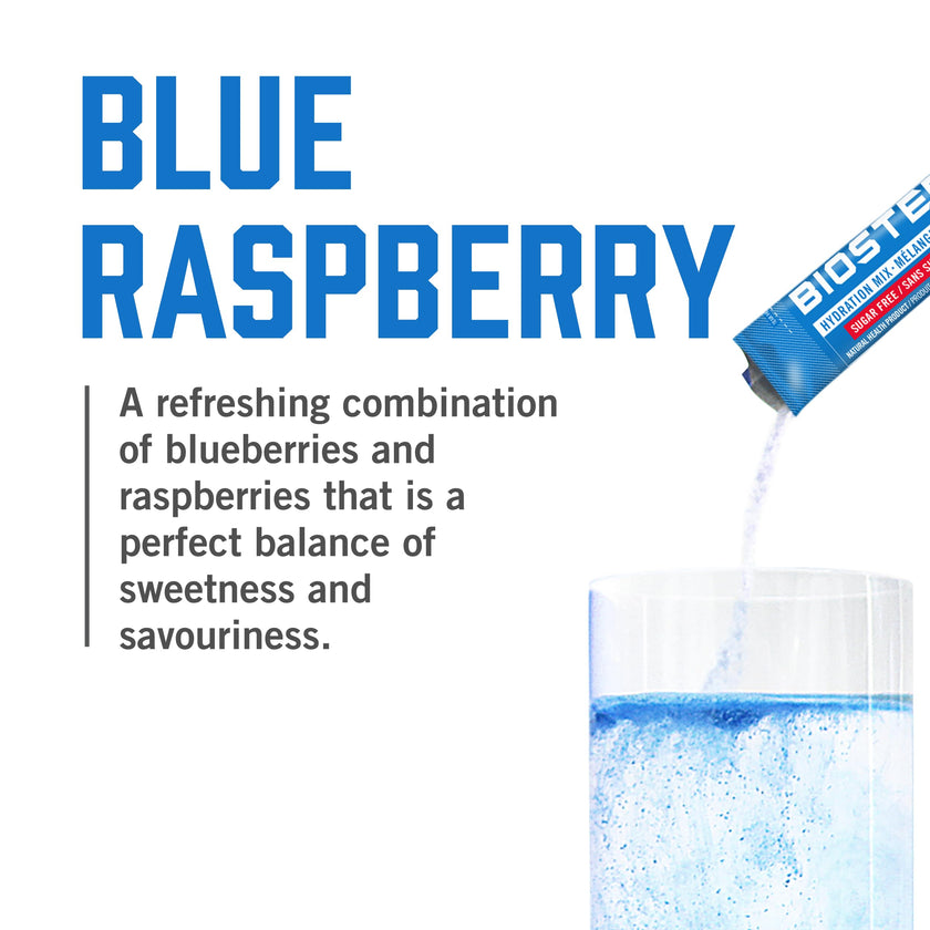 BioSteel Electrolyte Hydration Mix, Blue Raspberry, 12 Sticks, Zero Sugar 🍁 All In One Marketplace Canada