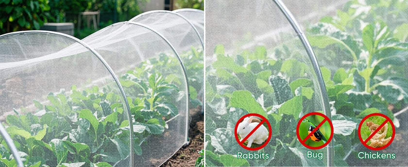 Ultra Fine Insect Mesh Garden Netting 3M x 15M, Extra Large Insect & Bird Barrier Netting, Crop Protection Plants Netting for Vegetables, Fruit Trees, Greenhouse, Customizable Plant Cover Protection 🍁 All In One Marketplace Canada