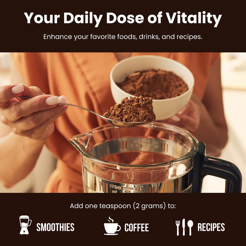 Organic Mushroom Powder - 10-in-1 Complex - Mushroom Supplement Powder Blend for Memory, Focus & Immune Support - Mushroom Blend For Coffee, Water, Smoothies - 8oz 🍁 All In One Marketplace Canada