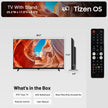 FPD 32 Inch Smart TV 720p HD Powered by Tizen OS Compatible with Samsung TV Plus, Dolby Audio, HDR 10, Gaming Hub, SmartThings, Voice Control, Built-in Miracast, Flat Screen Television (AT32-P1, 2026) 🍁 All In One Marketplace Canada