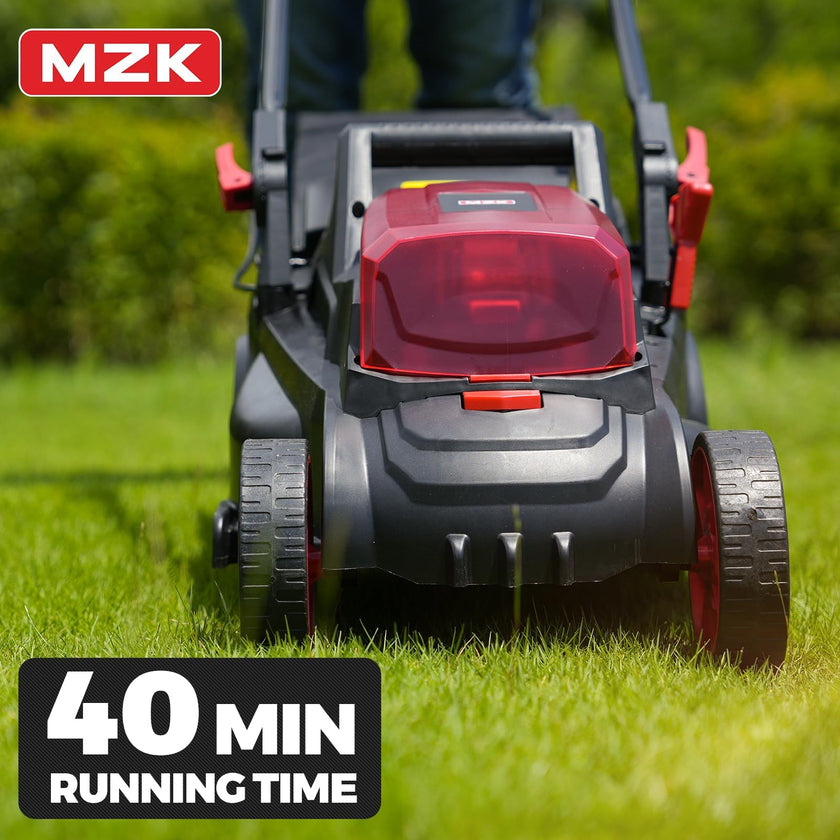 MZK 40V(2 x 20V) 13” Cordless Electric Lawn Mower, Electric Mower with 4-Position Height Adjustment, Compact and Lightweight Push Battery Powered Lawn Mower (LM13CA08) 🍁 All In One Marketplace Canada