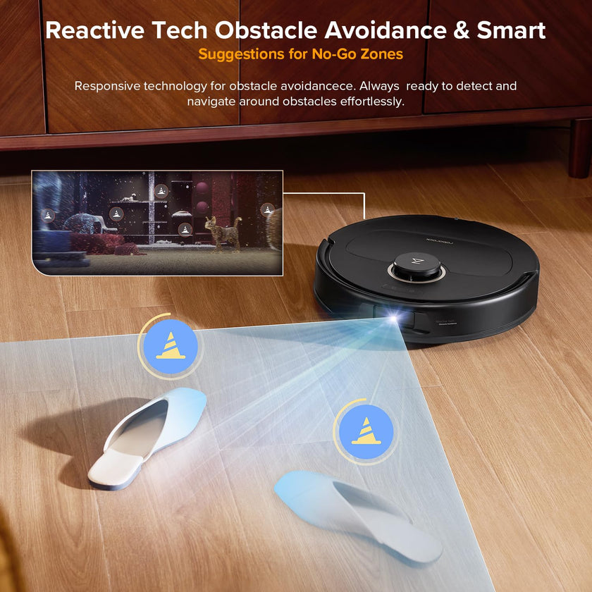 roborock Qrevo S5V Robot Vacuum and Mop, FlexiArm Edge Mopping, 12,000Pa Suction, Smart Obstacle Avoidance, Dual Anti-Tangle Brushes, 10mm Mop Lifting, Auto Mop Washing&Drying, Self-Emptying&Refilling 🍁 All In One Marketplace Canada