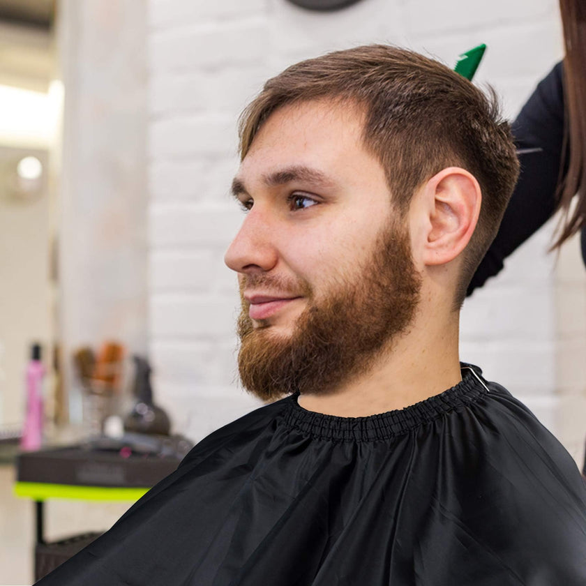 Professional Hair Cutting Cape with Neck Duster Brush, Salon Barber Cape, Hair Cutting Accessories (Solid color) 🍁 All In One Marketplace Canada