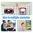 Inbeby Tummy Time Mirror Toy & Play Activity Cinrkle Mat, Black and White High Contrast Baby Newbron Toys 0 3 6 Months Brain Development, Snesory Texture Piano Infant Toys 0 3 6 Months with Squeaker 🍁 All In One Marketplace Canada