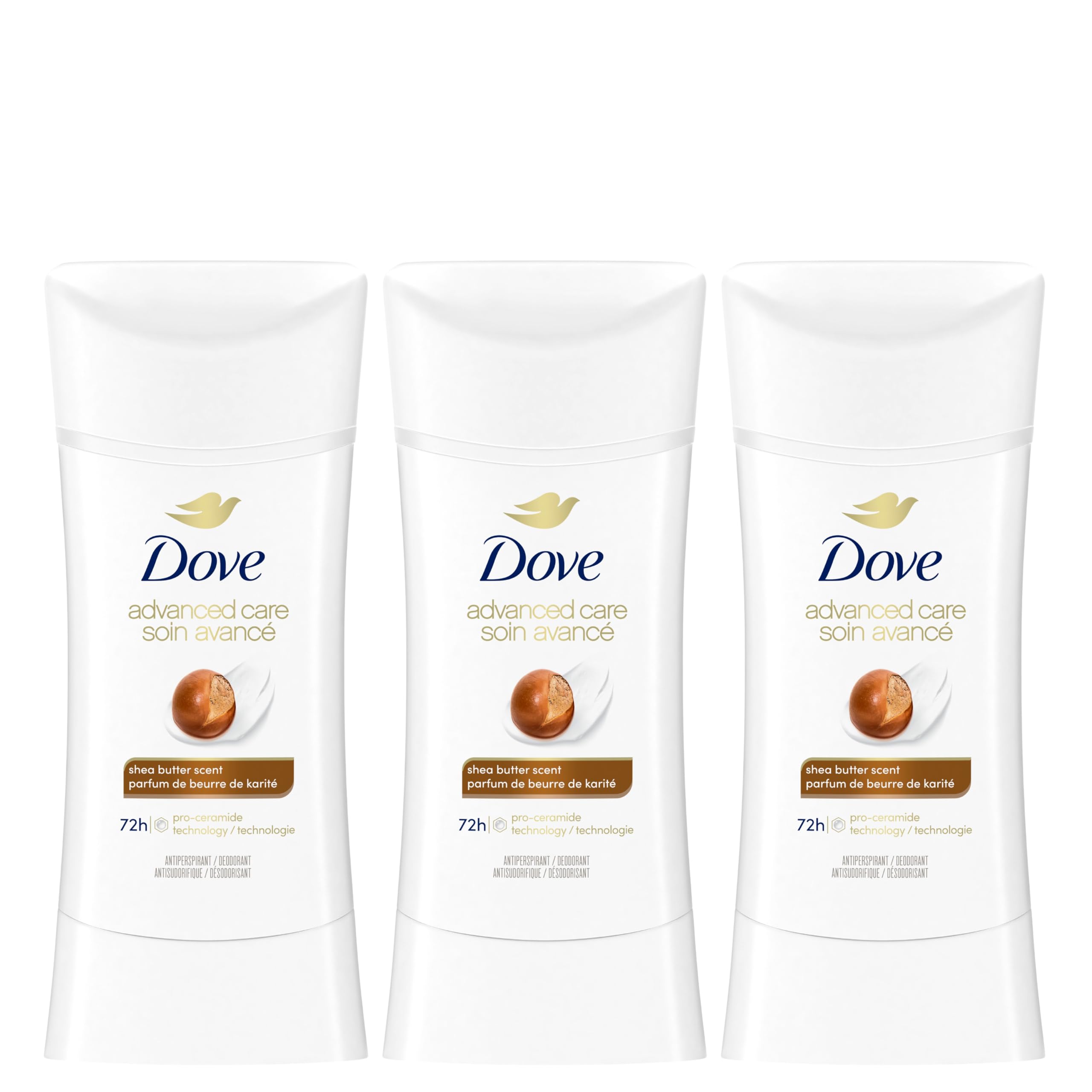 Dove Advanced Care Antiperspirant Stick for women Shea Butter for 48-Hour Protection, Cruelty-Free Women's Antiperspirant, 74g (Pack of 3) 🍁 All In One Marketplace Canada