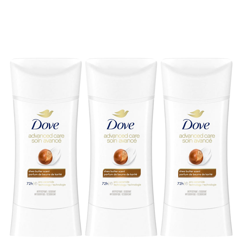 Dove Advanced Care Antiperspirant Stick for women Shea Butter for 48-Hour Protection, Cruelty-Free Women's Antiperspirant, 74g (Pack of 3) 🍁 All In One Marketplace Canada