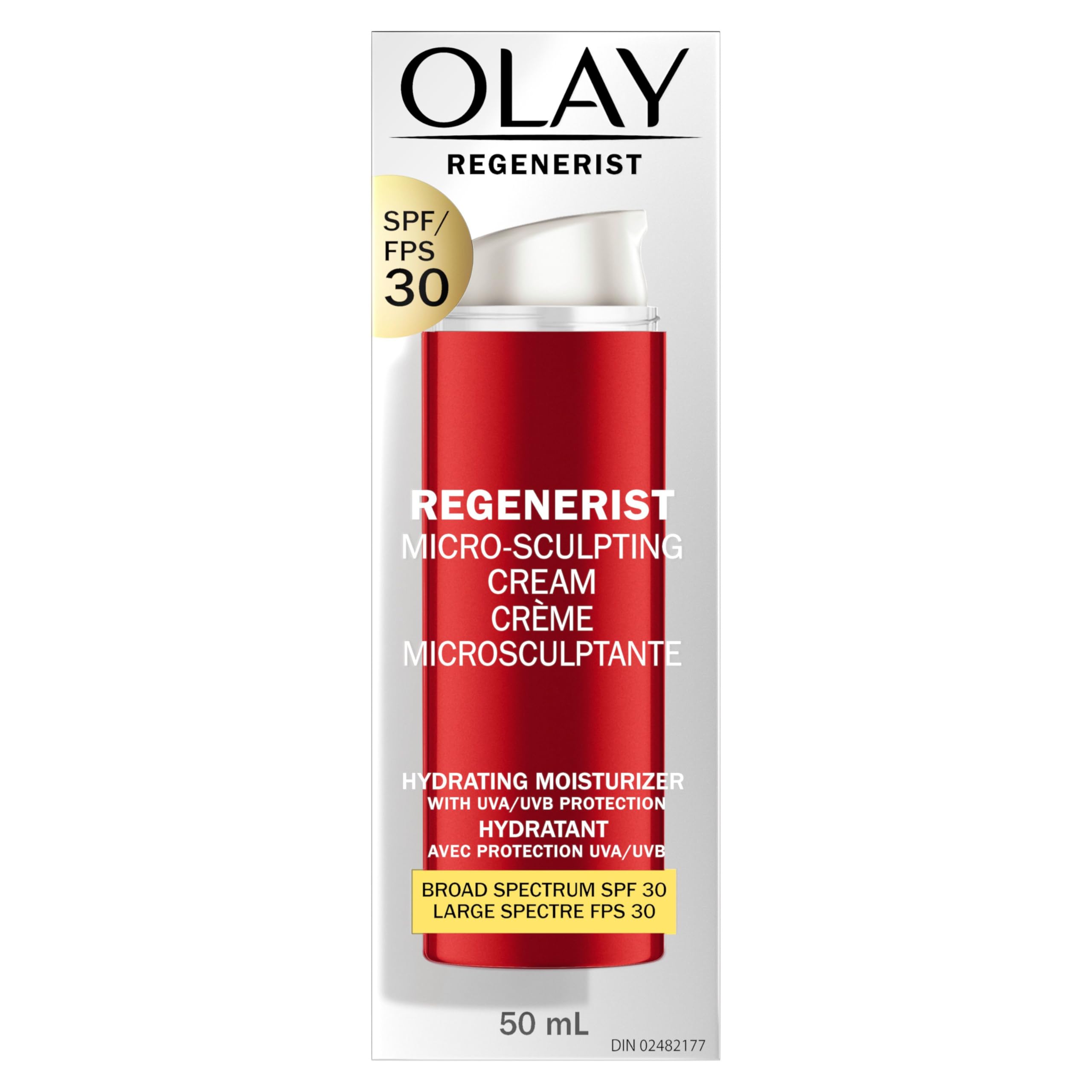 Olay Regenerist Micro-Sculpting Cream Anti-Aging Face Moisturizer with SPF 30 Broad Spectrum, Vitamin B3, 50 mL 🍁 All In One Marketplace Canada