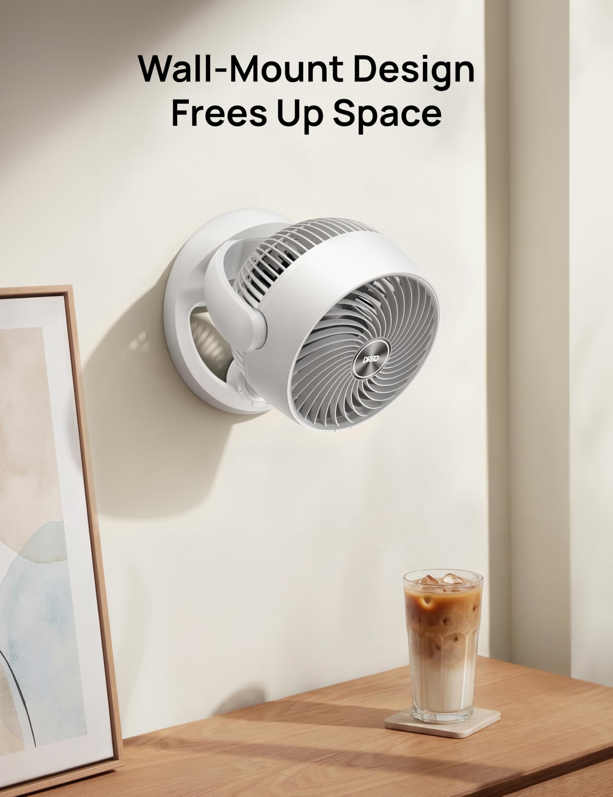 DREO Fan for Bedroom, 12 Inches, 70ft Powerful Airflow, 25db Quiet Table Air Circulator Fans for Whole Room, 120° Adjustable Tilt Desk Fan, 3 Speeds, Desktop Fan for Home, Office, Kitchen, RV 🍁 All In One Marketplace Canada