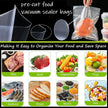 YILUFA1688 Vacuum Sealer Bags 300 Count, Pre-Cut Mixed Sizes (8