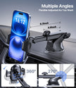 Miracase [2026 Upgraded Strong Military Grade Suction Cup] Car Phone Holder for Cars Dashboard Windscreen Air Vent Desk, 4 in 1 Mobile Phone Mount Automobile Cradle Stand for All Smartphones 🍁 All In One Marketplace Canada