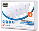 Utopia Bedding Set of 4 Waterproof Pillow Protectors with Zipper Queen Size (White), Ultra Soft Pillow Covers, Bed Bug and Dust Mite Proof Pillow Encasements, Moisture Wicking Pillow Cases 🍁 All In One Marketplace Canada