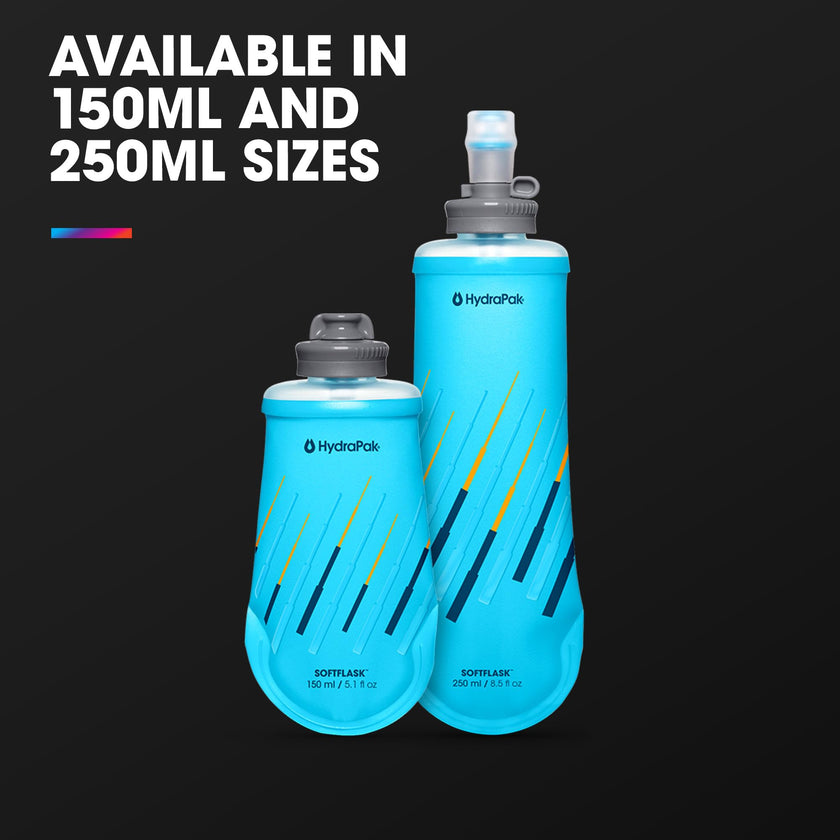 HydraPak SoftFlask Collapsible Nutrition Flask 2-Pack (250ml, Malibu) 🍁 All In One Marketplace Canada