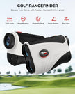 VyKure Golf Rangefinder with Slope - 1200 Yards Laser Range Finder with Flag Pole Locking Vibration, 7X Magnification rangefinder with Magnet Stripe (White) 🍁 All In One Marketplace Canada