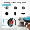 Tilswall Cordless Paint Sprayer Shark700 with 90000RPM Brushless Motor, Spray Paint Gun Compatible with Dewalt 20V Battery(No Battery), 1300ml Easy Side-Fill, 3 Patterns, Ideal for House Painting 🍁 All In One Marketplace Canada