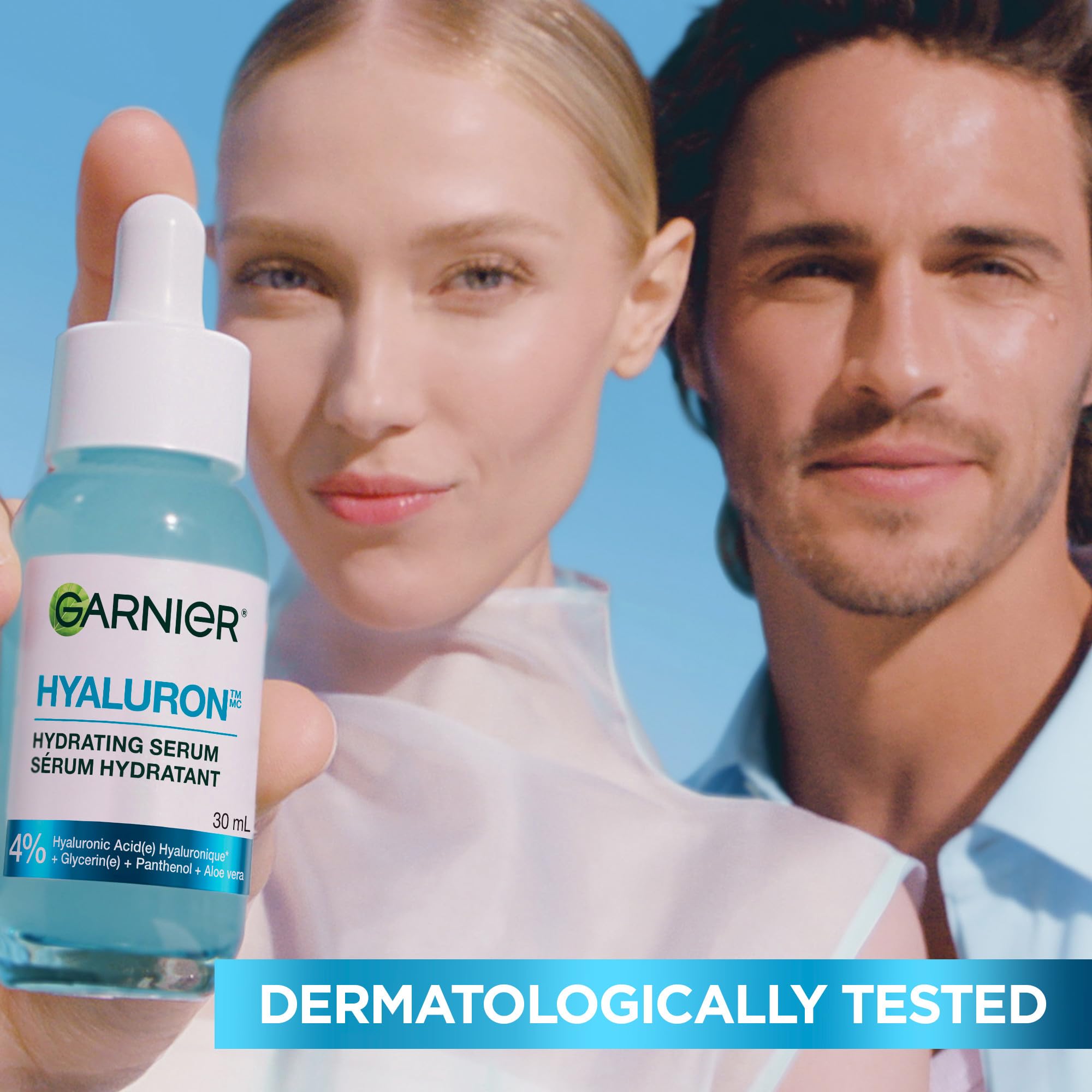 Garnier Hyaluronic Acid Face Serum, With Aloe Vera, Pro-Ceramides, Glycerin, Panthenol, Glass Skin, Reinforce Skin's Moisture Barrier, Hydrating, Replumpling, Normal To Combination, Vegan, 30ml 🍁 All In One Marketplace Canada