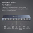 TP-Link 16 Port Gigabit Ethernet Network Switch, Desktop and Wall-Mount, Fanless, Sturdy Metal with Shielded Ports, Traffic Optimization, Unmanaged, Limited Lifetime Protection (TL-SG116) 🍁 All In One Marketplace Canada