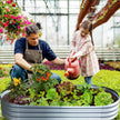 COATTOA Galvanized Raised Garden Bed, Raised Garden Boxes, 2 Pcs 6×3×1ft Outdoor Galvanized Planter Box, Garden Stock Tank Outdoor with Metal Plant Stakes, Garden Beds for Vegetables Planting 🍁 All In One Marketplace Canada