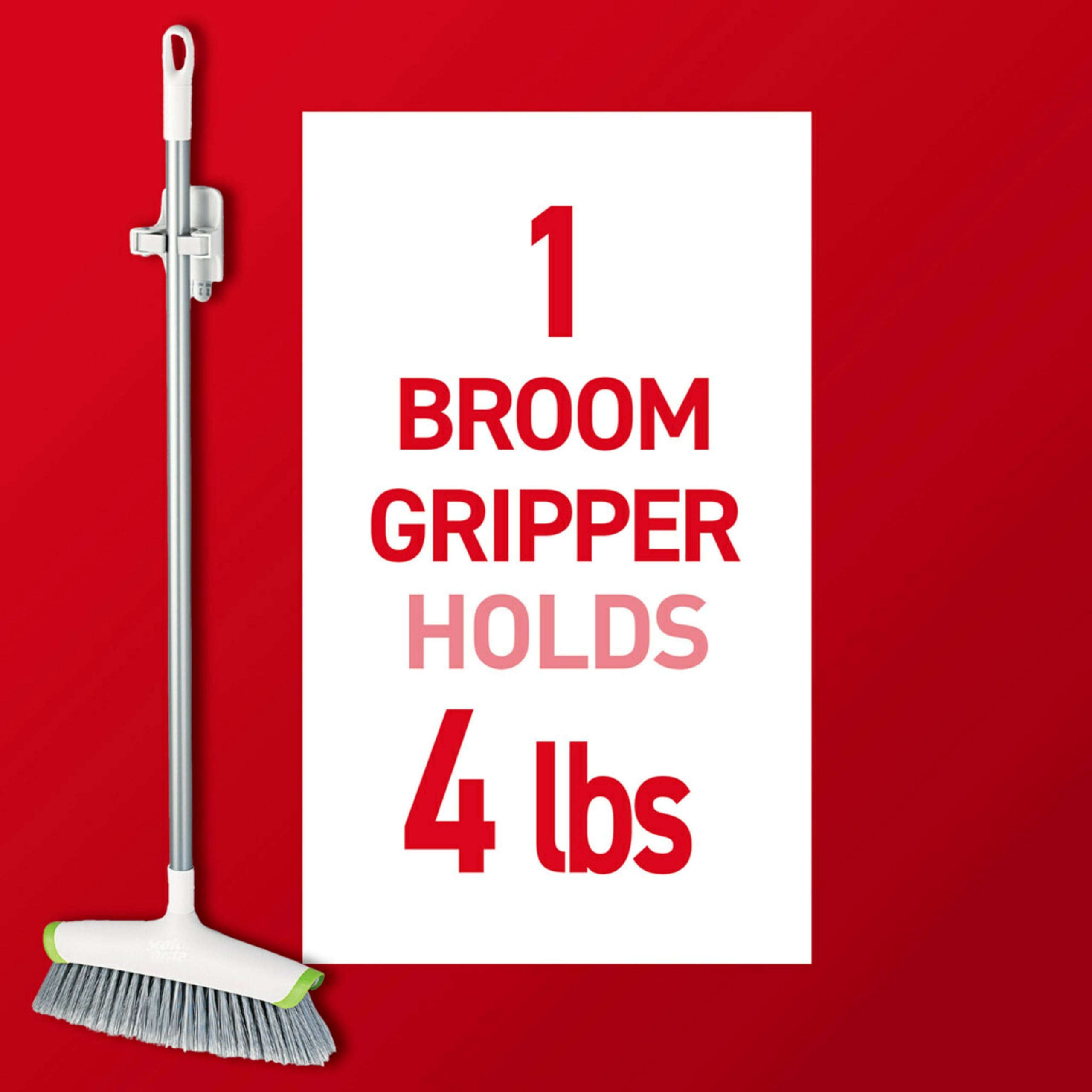 Command Broom and Mop Grippers, 3 Hangers and 6 Command Strips, Damage Free Hanging Wall Mount Broom and Mop Holder, Household Cleaning Organizer for Christmas Decorations, Holds up to 4 lb 🍁 All In One Marketplace Canada