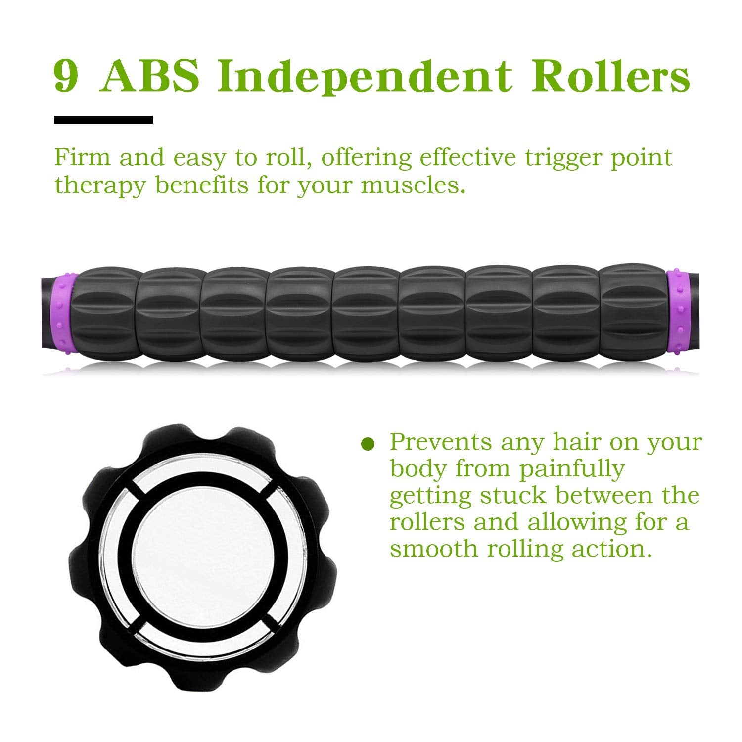Muscle Roller, Massage Roller Stick for Athletes, Help Reducing Muscle Soreness Cramping Tightness Leg Arms Back Calves Muscle Massager(Purple) 🍁 All In One Marketplace Canada