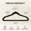 Utopia Home Velvet Hangers 30 Pack, Heavy Duty, Non-Slip, Space Saving Felt Clothes Hangers with 360° Hook & Notches (Black) 🍁 All In One Marketplace Canada