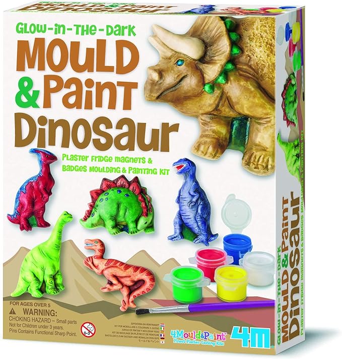 4M - BILINGUAL****GLOW DINOSAUR-MOULD & PAINT