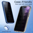 JETech Privacy Screen Protector for iPhone 15 Pro Max 6.7-Inch, Anti-Spy Tempered Glass Film with Easy Installation Tool, 2-Pack 🍁 All In One Marketplace Canada