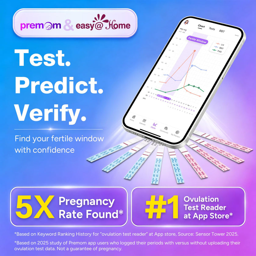 Easy@Home 50 Ovulation & 20 Pregnancy Test Strips Kits: Easy to Use Sensitive Accurate Reliable Fertility Predictor (Pink) 🍁 All In One Marketplace Canada