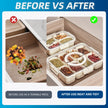 Pure Future 2-Pack Snackle Box Containers with Handles - Divided Serving Tray with Lids, 8 Compartments Charcuterie Box for Travel, Movie Nights & Parties (Hand Wash Only) 🍁 All In One Marketplace Canada