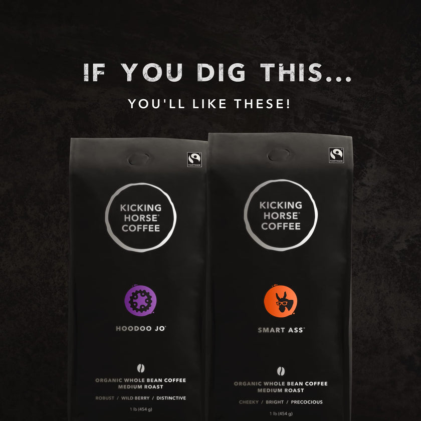 Kicking Horse Coffee, Cliff Hanger Espresso, Medium Roast, Whole Bean, 1 lb - Certified Organic, Fairtrade, Kosher Coffee 🍁 All In One Marketplace Canada
