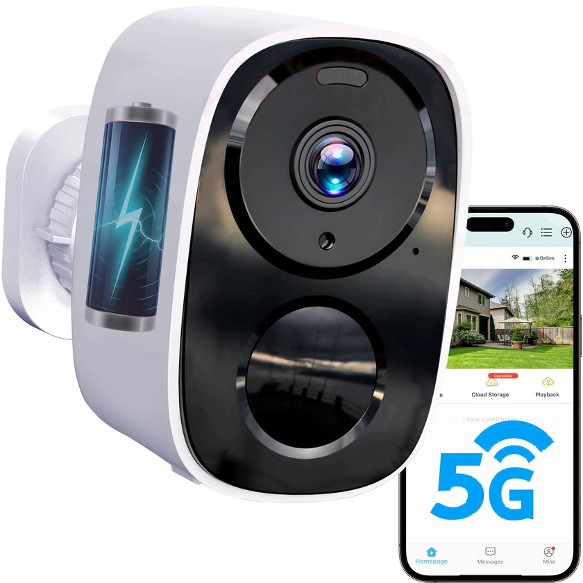 2026 Upgraded 2K Security Cameras Wireless Outdoor, Free Cloud Storage, 1-5 Months Battery Life, AI Motion Detection Spotlight Siren Alarm WiFi Surveillance Outdoor Camera, 2-Way Talk, Waterproof 🍁 All In One Marketplace Canada