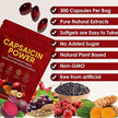 Cayenne Pepper - Cayenne Pepper Capsules | Resealable Package | 300 Softgels / 1 Bag B 🍁 All In One Marketplace Canada