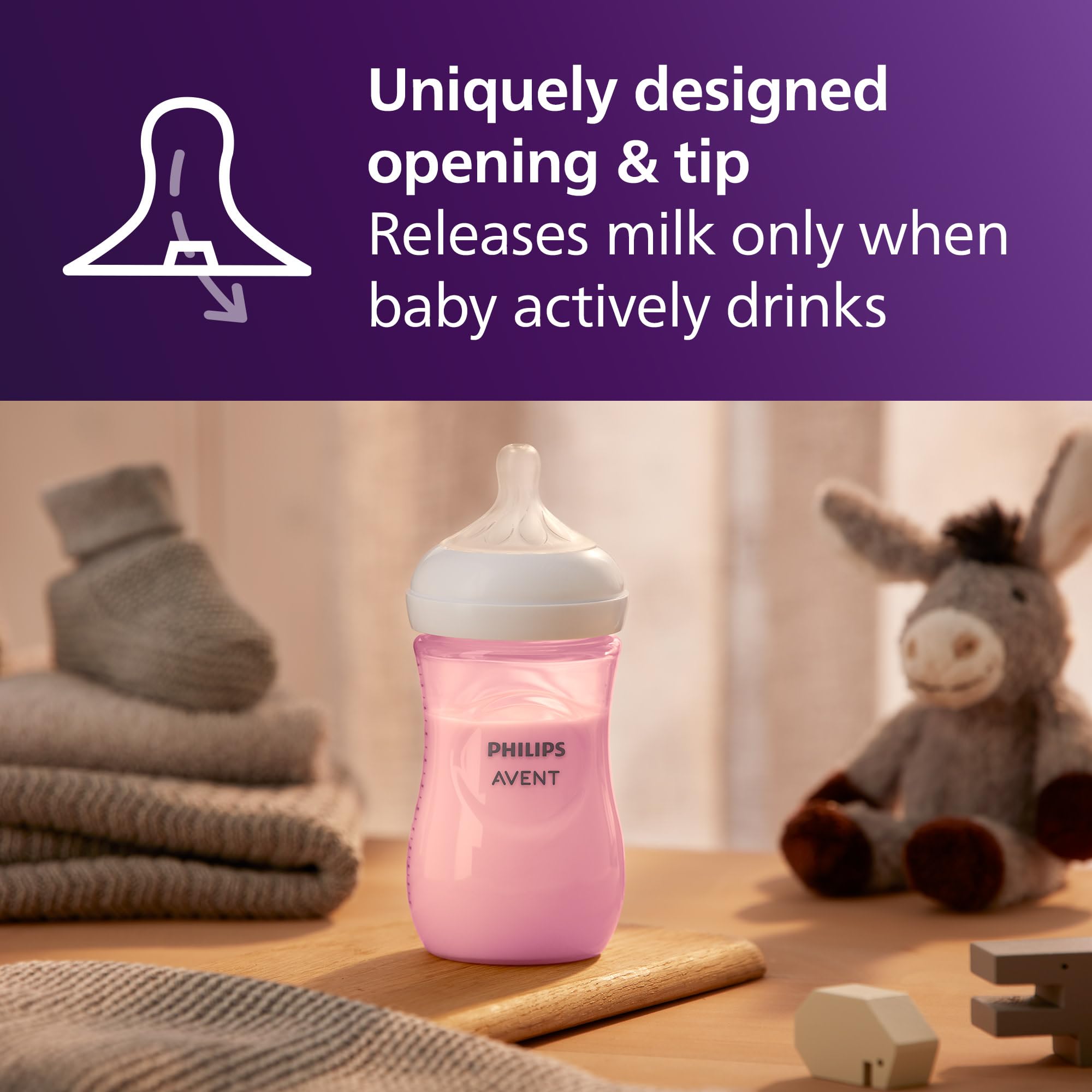 Philips Avent Natural Baby Bottles, Medium Flow, 9 oz, BPA-Free, 3-Pack 🍁 All In One Marketplace Canada