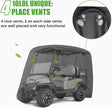 10L0L Universal 2-4 Passenger Golf Cart Cover for EZGO, Club Car and Yamaha, Waterproof Sunproof and Durable, Black 🍁 All In One Marketplace Canada
