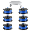 7 Pcs AC14RL3A Replacement Weed Wacker String for Ryobi One+, 0.065