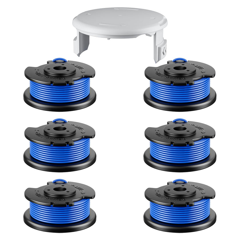 7 Pcs AC14RL3A Replacement Weed Wacker String for Ryobi One+, 0.065