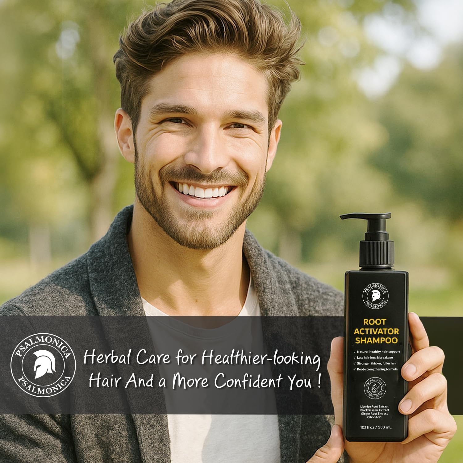Root Activator Shampoo: 300ML Natural Volume Hair Loss Thickening Shampoo With Rosemary Strengthens Hair & Soothes Scalp For Men 🍁 All In One Marketplace Canada