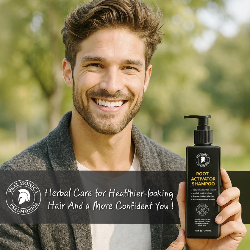 Root Activator Shampoo: 300ML Natural Volume Hair Loss Thickening Shampoo With Rosemary Strengthens Hair & Soothes Scalp For Men 🍁 All In One Marketplace Canada