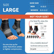 Plantar Fasciitis Sock (6 Pairs) for Men and Women, Ankle Brace Compression Socks with Arch Support for Achilles Tendonitis, Heel Pain, Swelling & Arthritis Relief, Black, Large 🍁 All In One Marketplace Canada