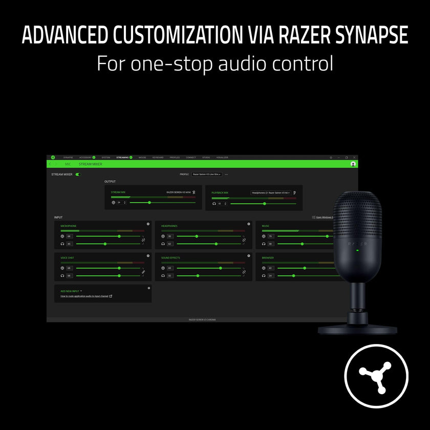 Razer Seiren V3 Mini USB Microphone, Supercardioid Condenser Mic, Black 🍁 All In One Marketplace Canada