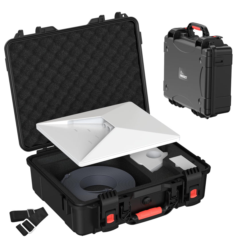 MEKEET Starlink Mini Case, IP67 Waterproof Hard case Fits Star Link Mini Dish, Portable Shoulder Dual Carry Options with Precision Cut Foam for Starlink Accessories,Ideal for Travel and Camping 🍁 All In One Marketplace Canada