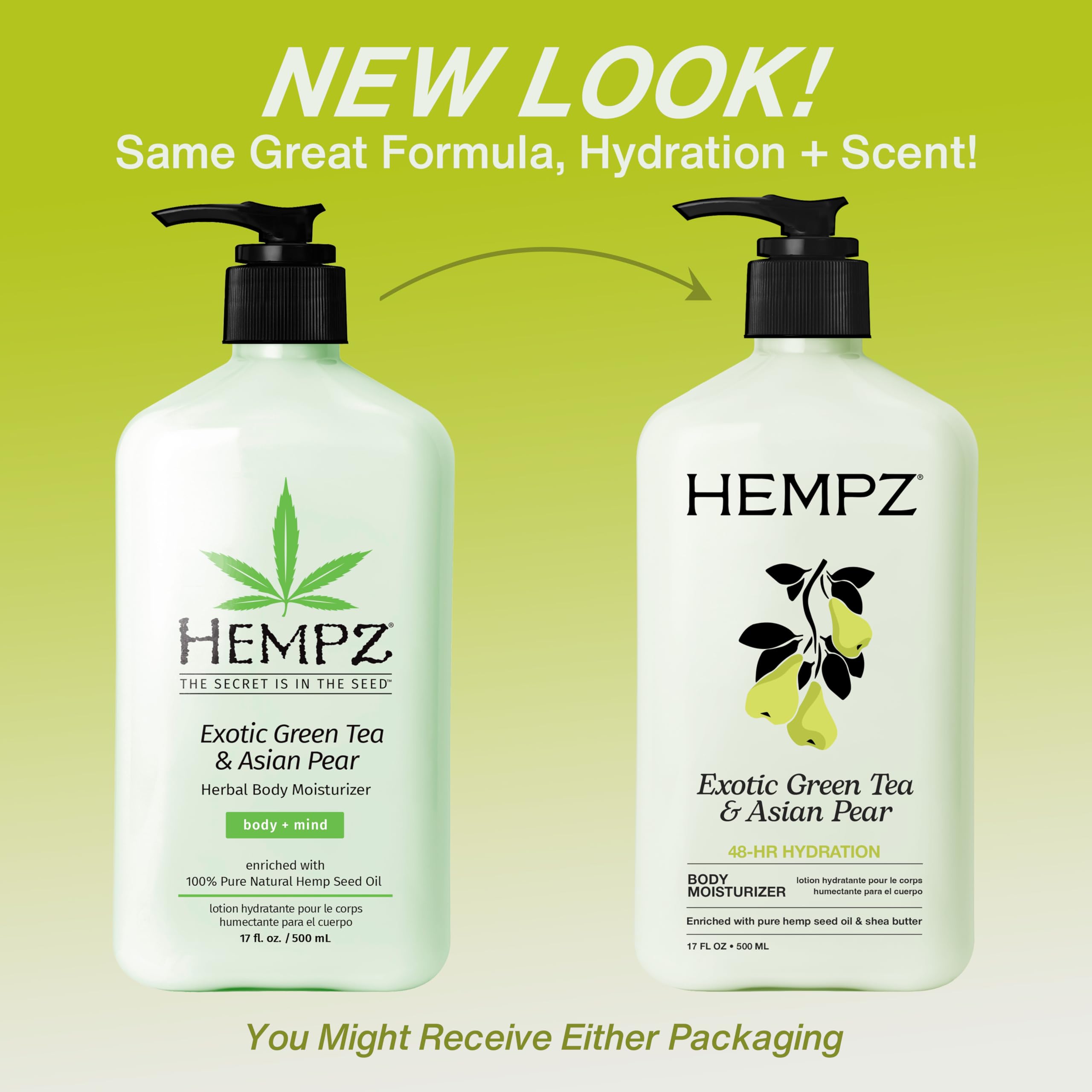 HEMPZ Body Lotion - Green Tea & Asian Pear 🍁 All In One Marketplace Canada
